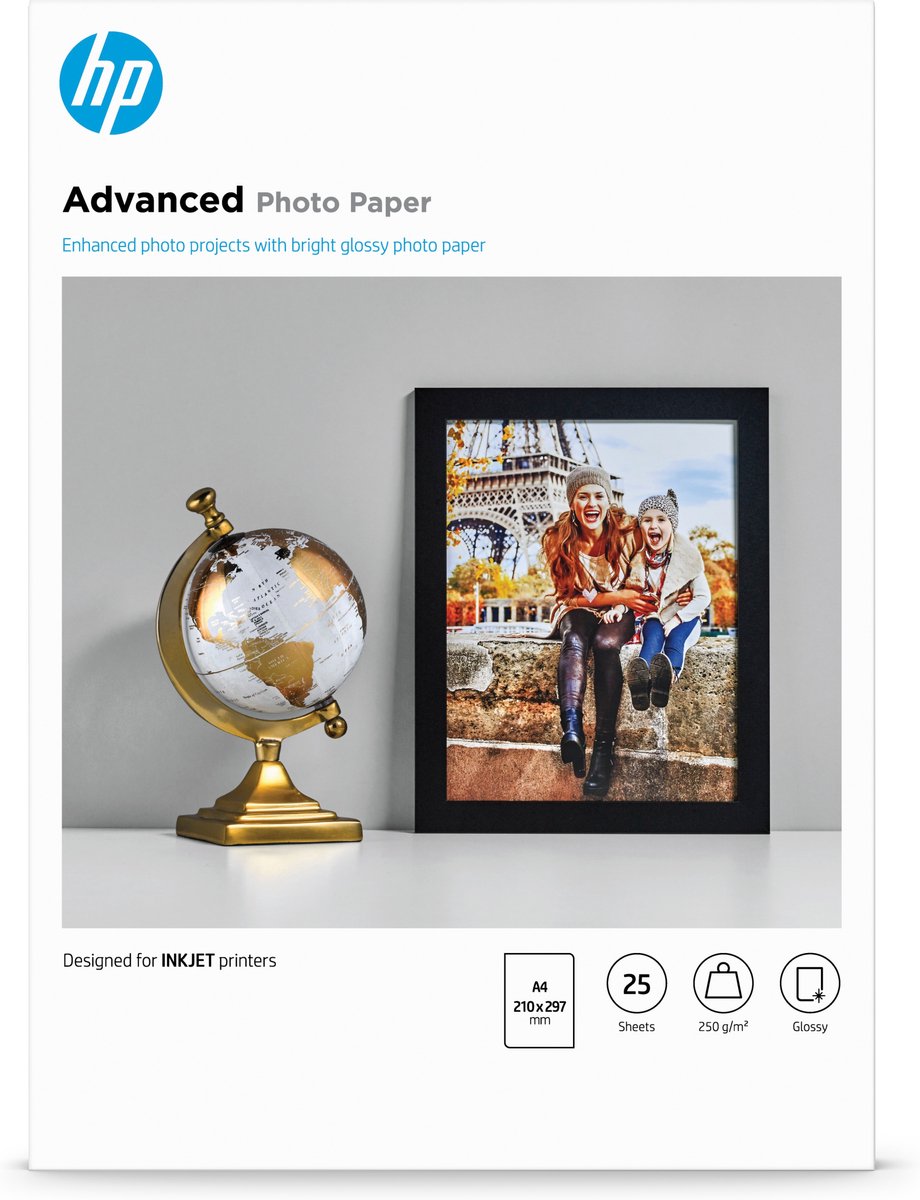 HP Q5456a Advanced – glänzendes Fotopapier 250 g A4