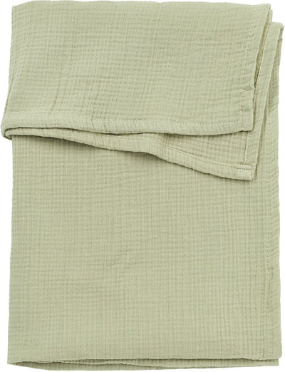 Meyco Baby-Uni-Bettlaken – vorgewaschen, hydrophil – weiches Oliv – 75 x 100 cm – 0,3 Tog