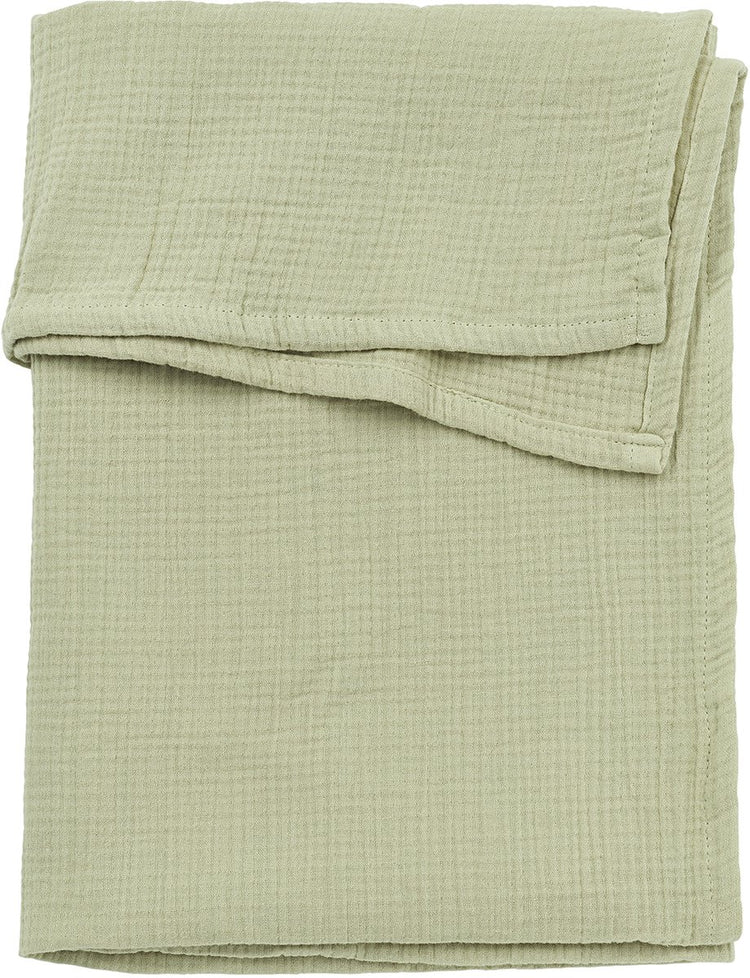Meyco Baby-Uni-Bettlaken – vorgewaschen, hydrophil – weiches Oliv – 75 x 100 cm – 0,3 Tog