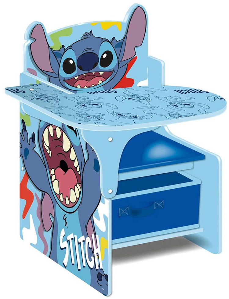 Lilo Stitch Disney Stitch Schreibtischstuhl aus Holz mit Stoffaufbewahrungsbehälter