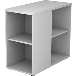 Bach-Schreibtisch-Hochschrank mit Schubladen, grau, 40 x 80 x 72 cm
