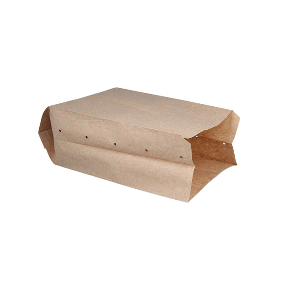 Snackbeutel perforiert aus Kraftpapier Nr. 28 Bio (2 Pfund) (1000 Stück)