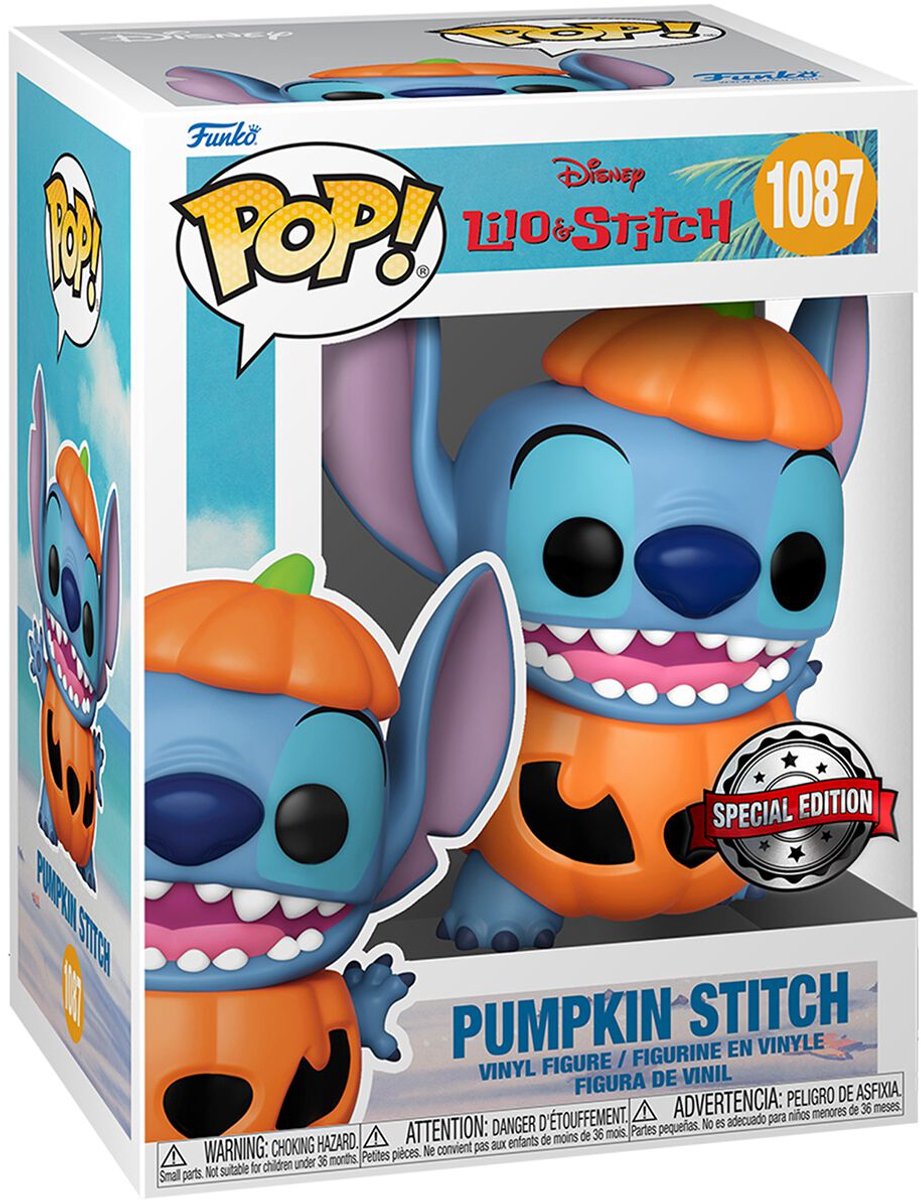 Funko Lilo Stitch Pumpkin Stitch Vinylfigur 1087 Unisex Pop! - neutral - Standard