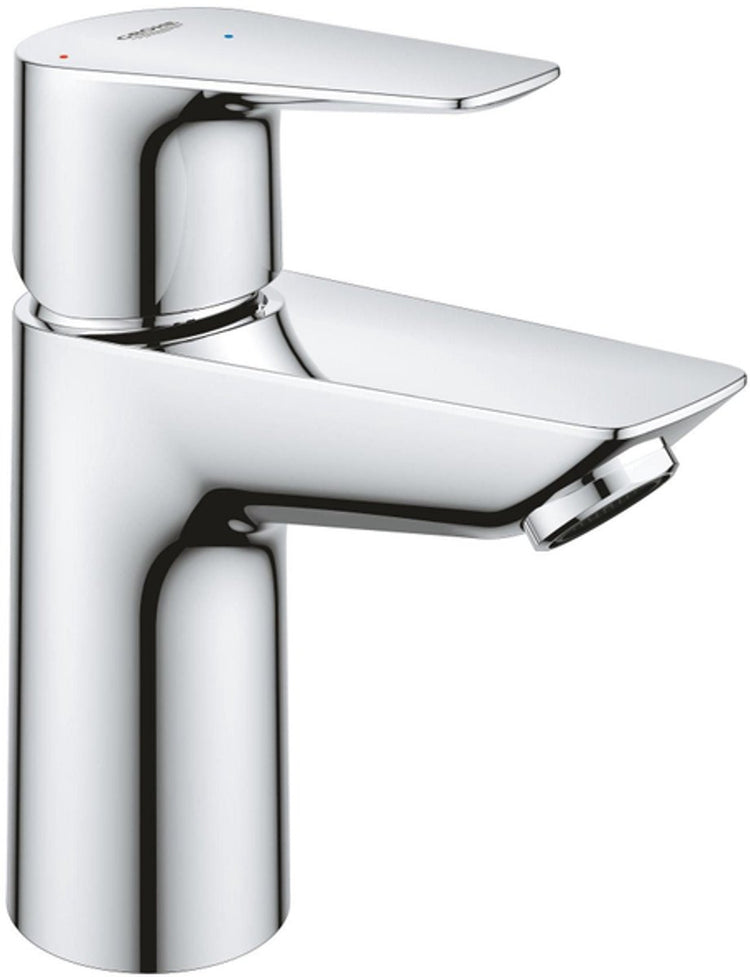 Grohe Start Edge Waschtischarmatur – wassersparend – energiesparend – Push-Open-Ablaufgarnitur – Chrom