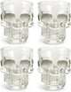 Schnapsglas von Kikkerland – 4er-Set – 45 ml – spülmaschinenfest – im Totenkopf-Design