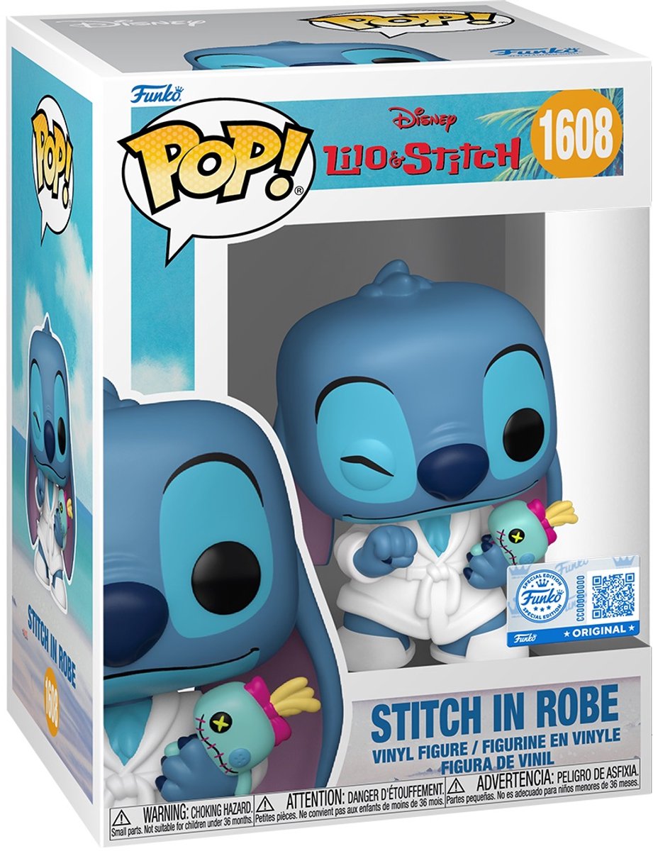 Funko Lilo Stitch Stitch in Robe Vinylfigur 1608 Unisex Pop! - neutral - Standard
