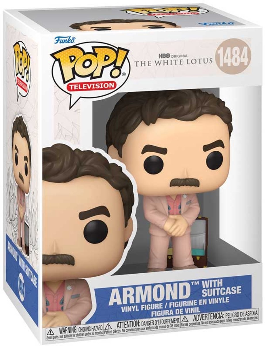 Funko-Pop! Fernsehen: Der weiße Lotus – Armond mit Koffer #1484