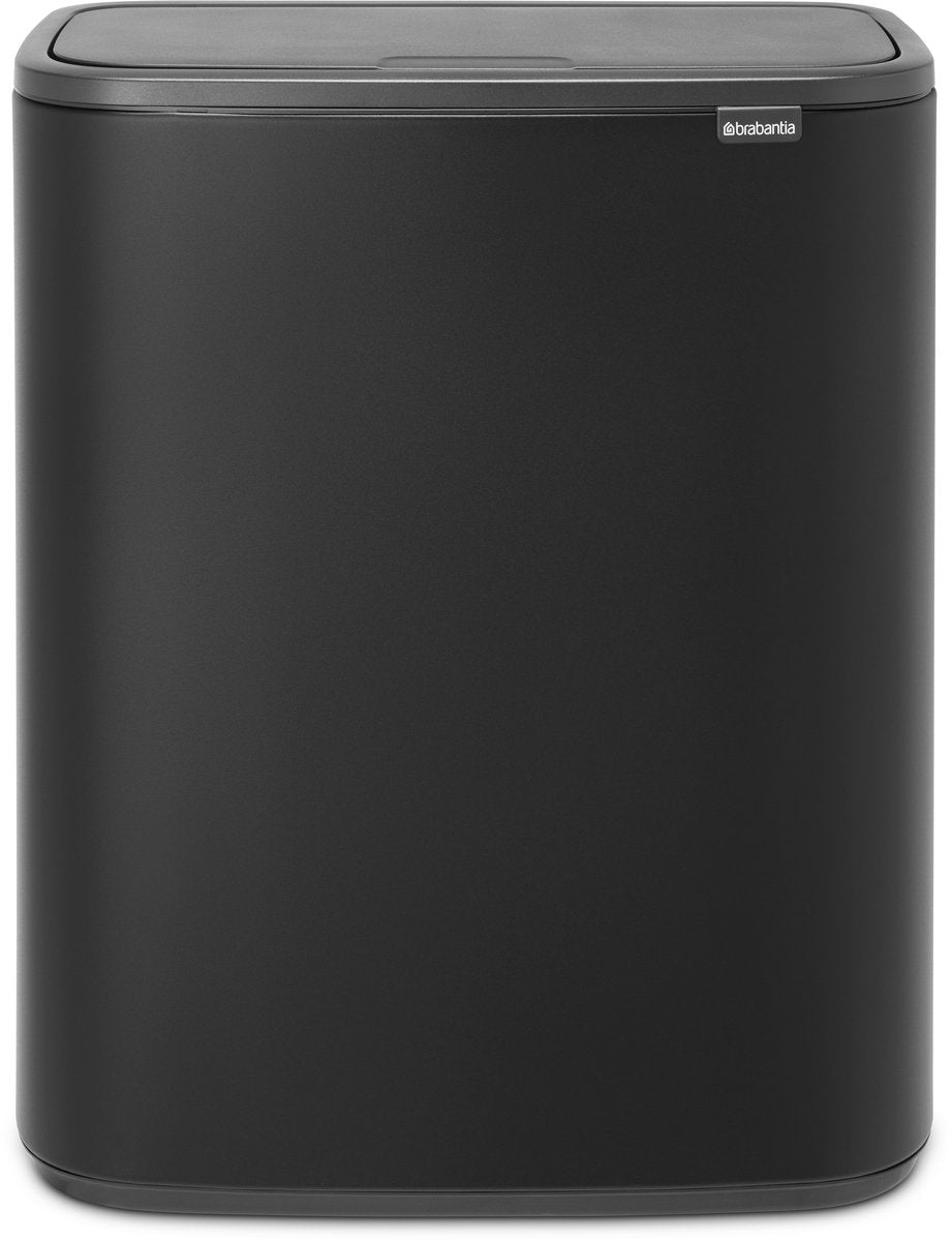 Brabantia Bo Touch Bin Abfalleimer – 1 Fach – 60 Liter – Mineral Moonlight Black