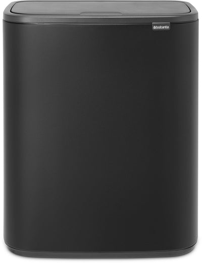 Brabantia Bo Touch Bin Abfalleimer – 1 Fach – 60 Liter – Mineral Moonlight Black