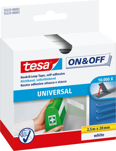 Tesa 1002950 – Klettbandkleber Gew. 20x2,5 | 3 Stück