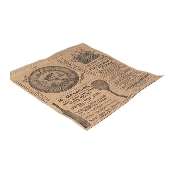 Hamburgertüte 13x14 cm fettdichtes Zeitungspapier (1000 Stück)