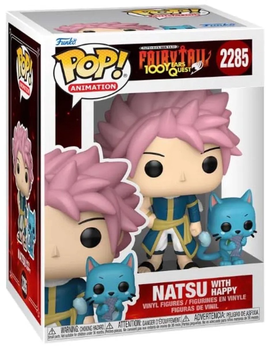Funko Fairy Tail Natsu Happy Vinylfigur 2285 Unisex Pop! - neutral - Standard