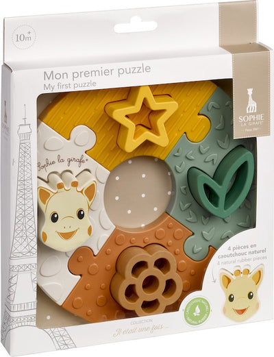 Sophie die Giraffe – mein erstes Puzzle – in beiger Geschenkbox – Babyspielzeug – ab 10 Monaten