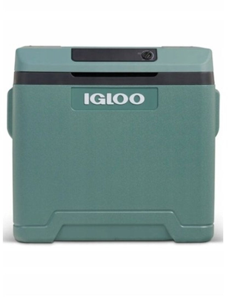 Iglu-Elektrokühler - - 12 V - 230 V - Farbe Grün - 42 l