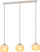 Eglo Cominio Hängelampe – E27 – 88,5 cm – sandfarben | Taupe - Glas