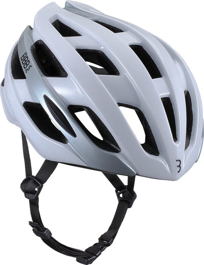BBB Cycling Hawk Rennradhelm – groß: 58–62 cm – Fahrradhelm – Fahrradhelm Erwachsene – Sporthelm – glänzend weiß – Größe L – BHE-151