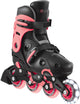 Globber Inlineskates - Go Skate Pink - Pink - verstellbar 34-37 - leuchtende Rollen - ab 5 Jahren