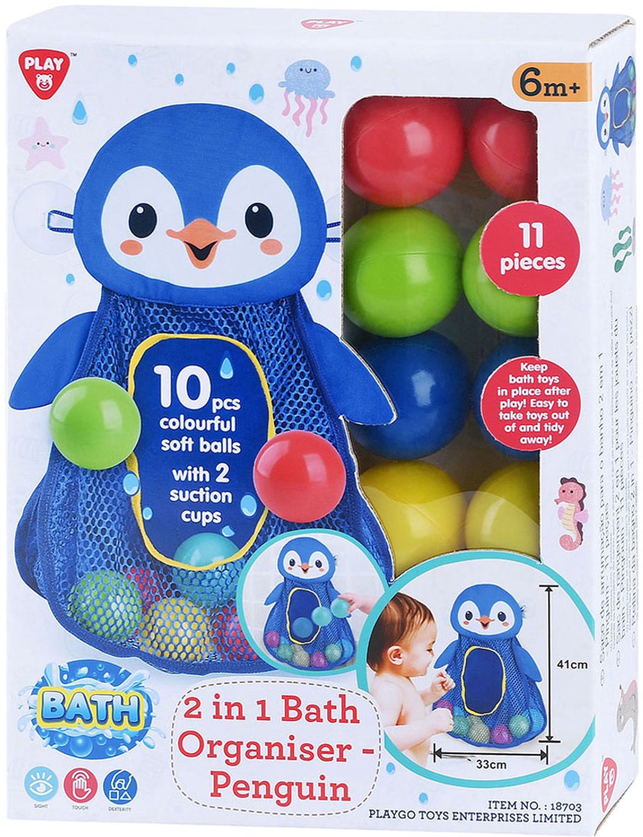 Spielen Sie Bath Tars Storer Penguin mit Bällen, 11dlg.