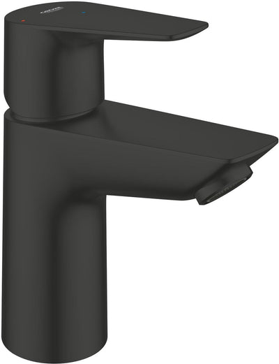 Grohe Start Edge S-Size Waschtischarmatur – Energieeinsparung (ES) – Bleifrei (Null) – Push-Open – Mattschwarz