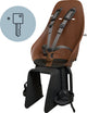 Urban Iki Bio-Fahrradsitz hinter Ta-Ke-Trägermontage – Haniwa Brown Bincho Black