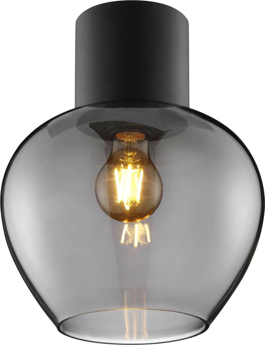 Brilliant Ligari – Deckenleuchte – ø 23 cm – E27 max 1x20 W – schwarzer Rauch