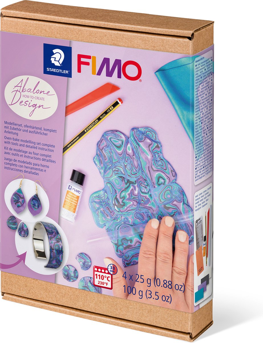 Fimo-Anleitungsset „Abalone-Design“