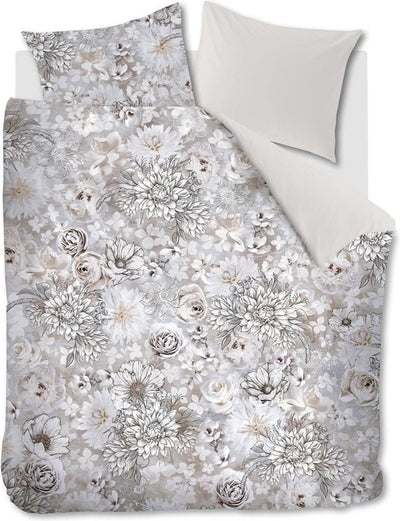 Riviera maison rivièra maison – Bettbezug Flourish – Doppelbett – 200 x 200 220 cm – Sand