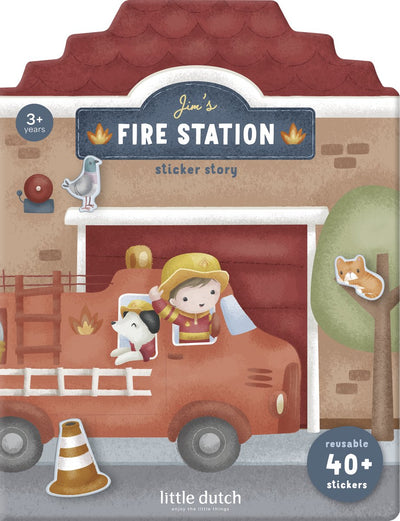 Little Dutch Stickerbögen Jims Feuerwehr