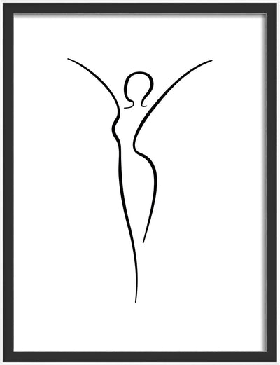 Walther Silhouette - Holzrahmen - Fotogröße 30x40 cm - Schwarz