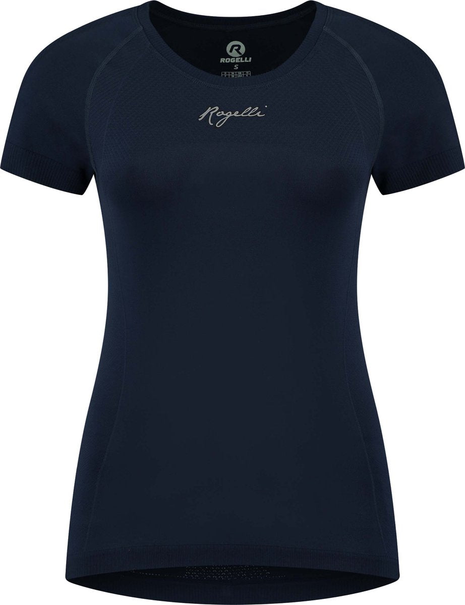 Rogelli Essential Laufshirt Damen – Kurzarm – Blau – L