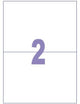 Kangaro-Etiketten – universell – selbstklebend – Inkjet-Laserkopie – 210 x 148 mm – 100 Blatt – 2 Aufkleber pro Blatt – k-210148