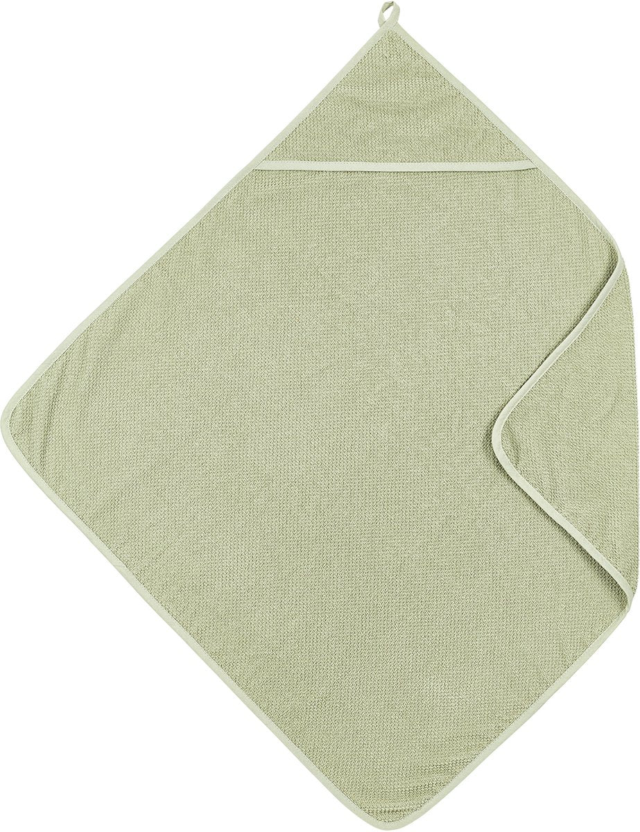 Meyco Baby-Popcorn-Badeumhang – weiches Olivgrün – 75 x 75 cm