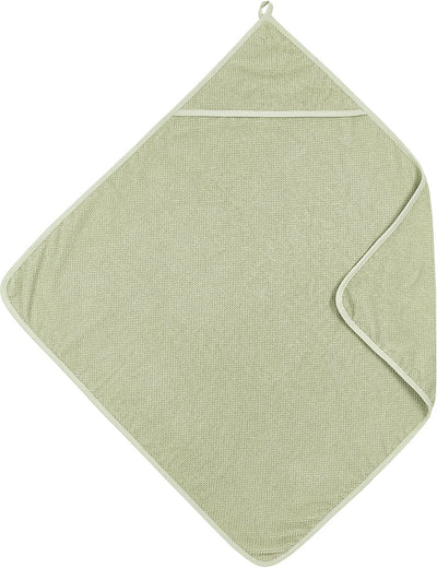 Meyco Baby-Popcorn-Badeumhang – weiches Olivgrün – 75 x 75 cm