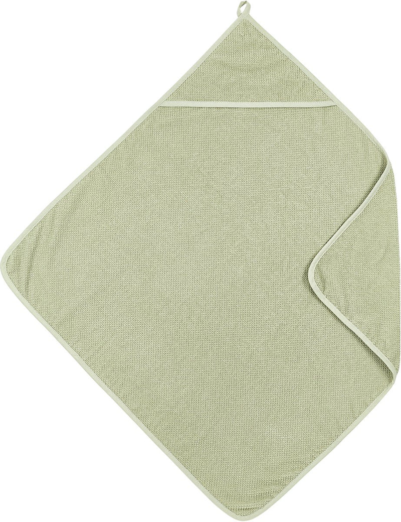 Meyco Baby-Popcorn-Badeumhang – weiches Olivgrün – 75 x 75 cm