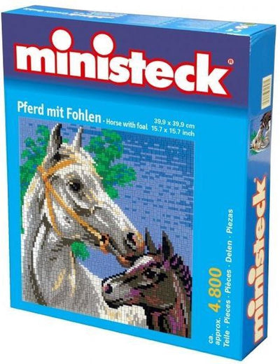 Ministeck Pferd mit Fohlen - XXL-Eimer - 4800Stk