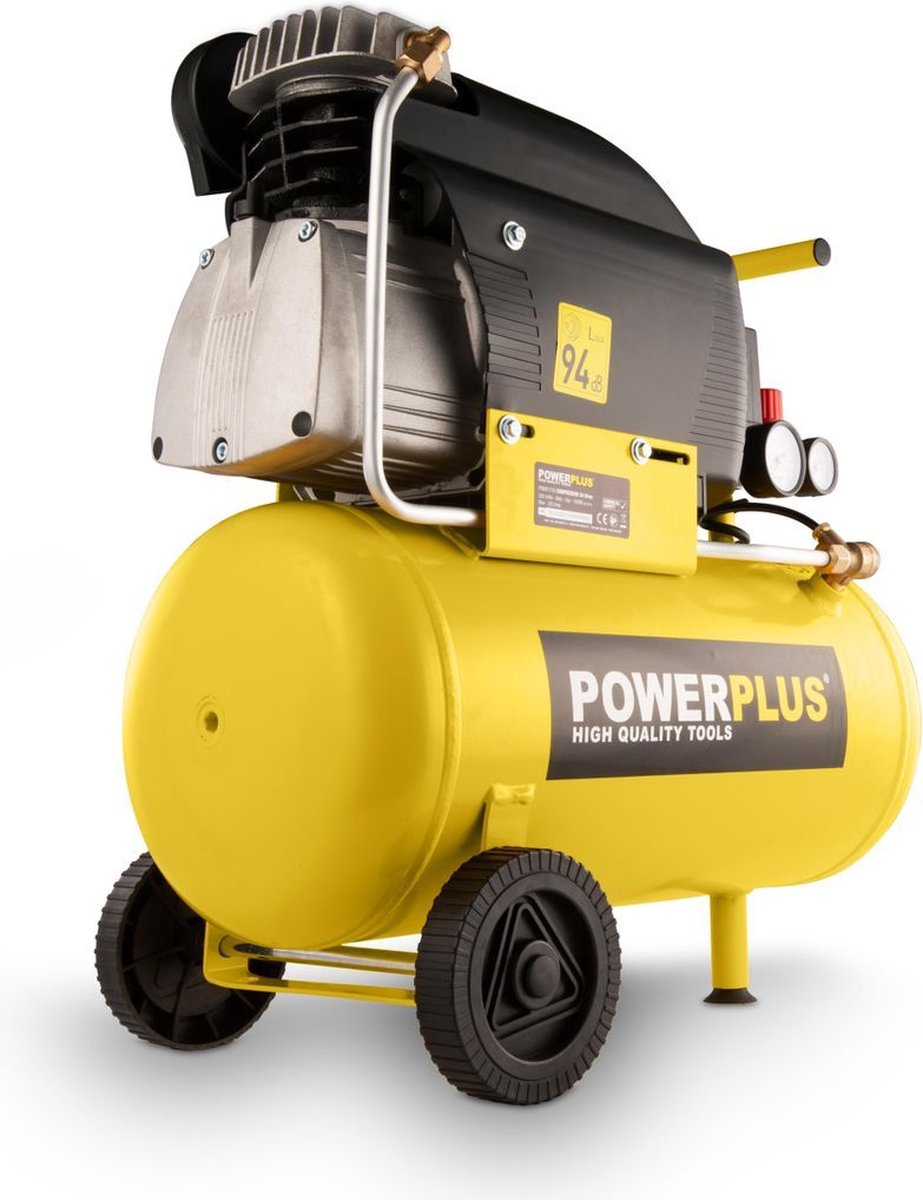 Powerplus powx1735 Kompressor – Luftkompressor – 1500 W – 8 bar – 24 l Tankinhalt