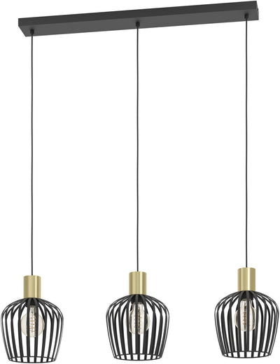 Eglo Empoli Hängelampe – E27 – 90 cm – Schwarzgold