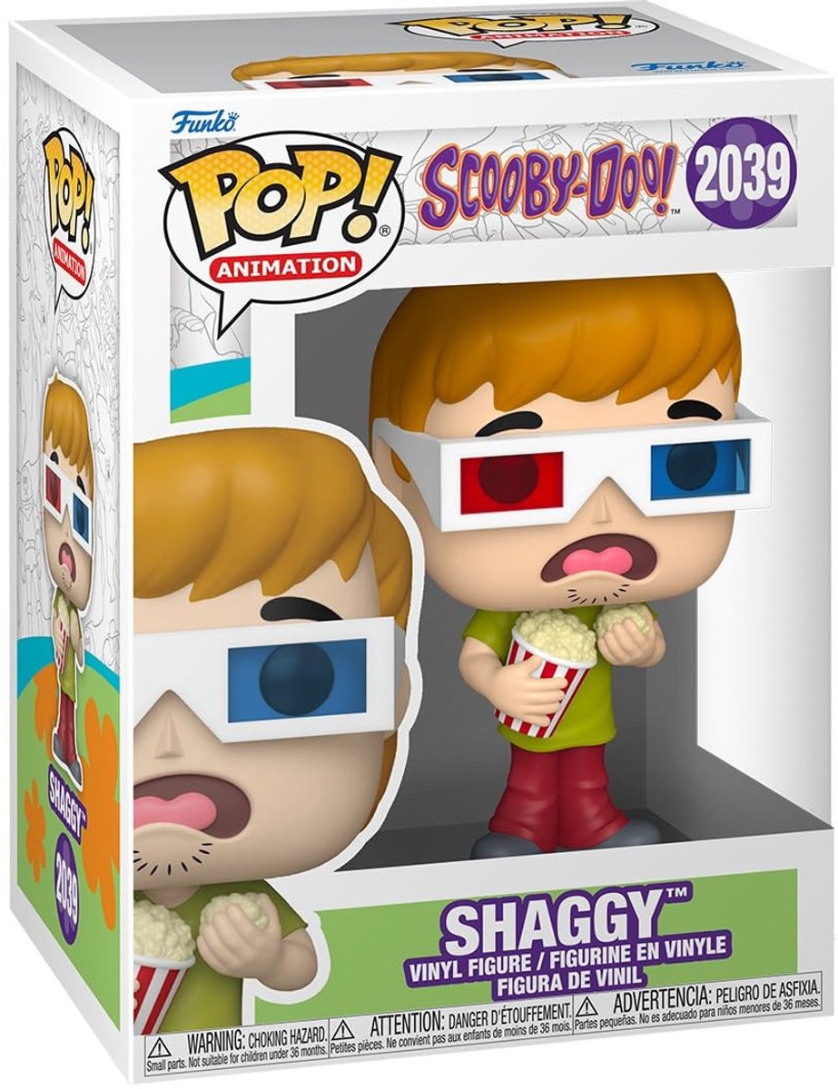 Funko Scooby Doo Pop! Animations-Vinylfigur Shaggy 9 cm Pop! Figur