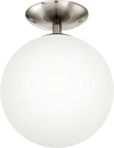 Eglo rondo - Deckenleuchte - 1 Licht - ø250mm. - Nickel matt - weiß