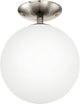 Eglo rondo - Deckenleuchte - 1 Licht - ø250mm. - Nickel matt - weiß