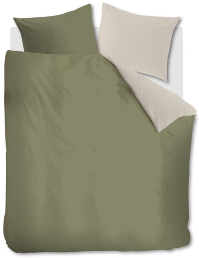Vtwonen – Duo-Bettbezug – Einzelbetten – 240 x 200 220 cm – olivgrün