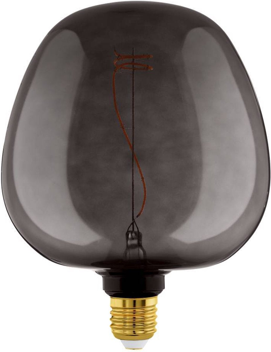 Eglo LED-Lampe - E27 - ø 19 cm - G190 - schwarz - 2000k - dimmbar