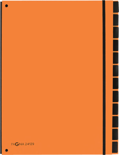 Pagna Sortiermappe Trend 12 Register A4 Orange