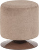Woood Islen-Hocker mit Drehfuß – Bouclé – braun – 47 x 39 x 39