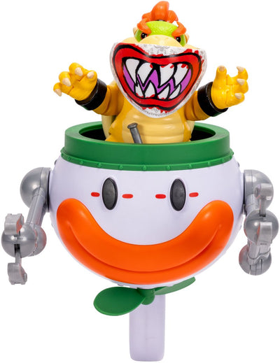 Jakks Super Mario Galaxy Movie – 13 cm große Bowser Jr.-Figur mit Clown-Auto, Pinsel und wasserverhüllenden Aufklebern