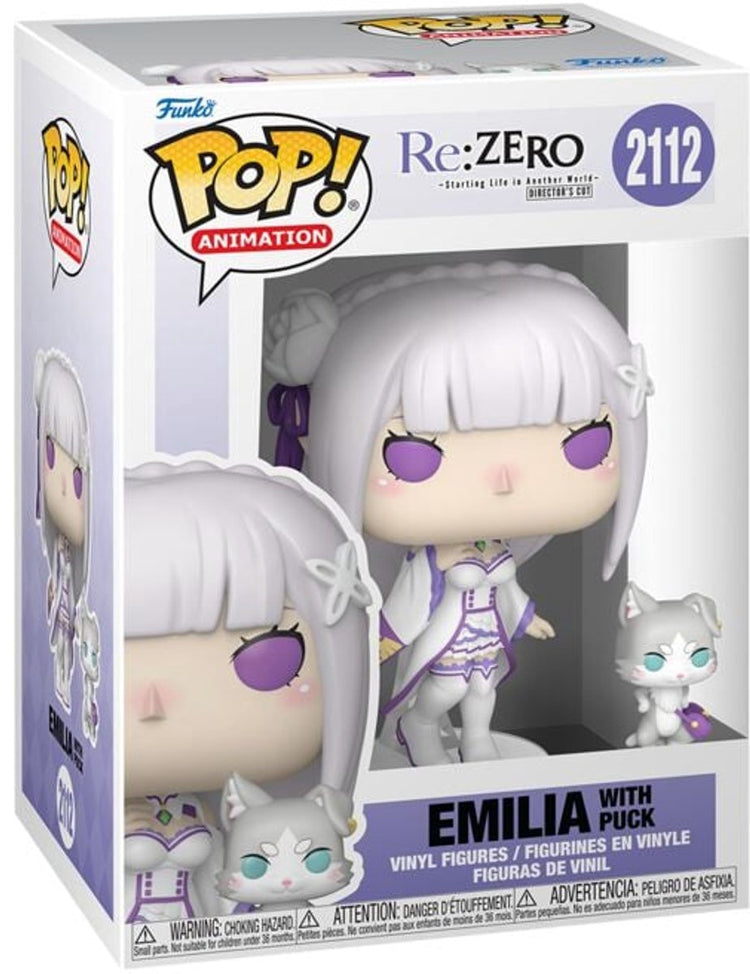 Funko re:zero Emilia mit Puck Vinylfigur 2112 Unisex Pop! - neutral - Standard