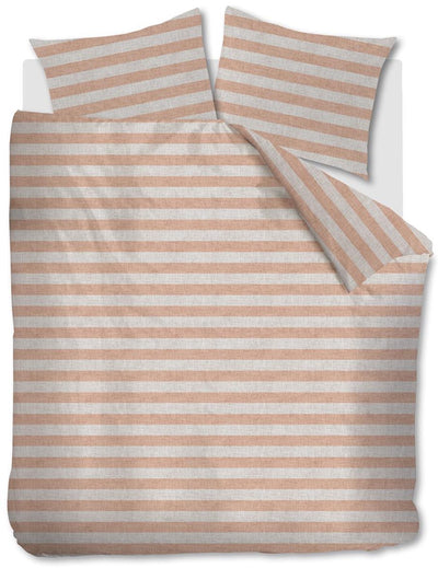 Vtwonen – Bettbezug mit kräftigen Streifen – Einzelbetten – 240 x 200 220 cm – Pastellrosa