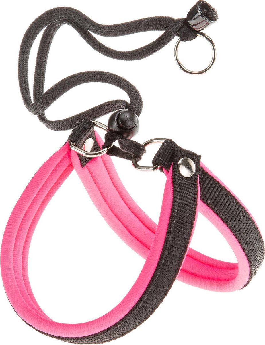 Ferplast Hundegeschirr Agila Fluo-2 32 bis 50 cm Nylon rosa schwarz
