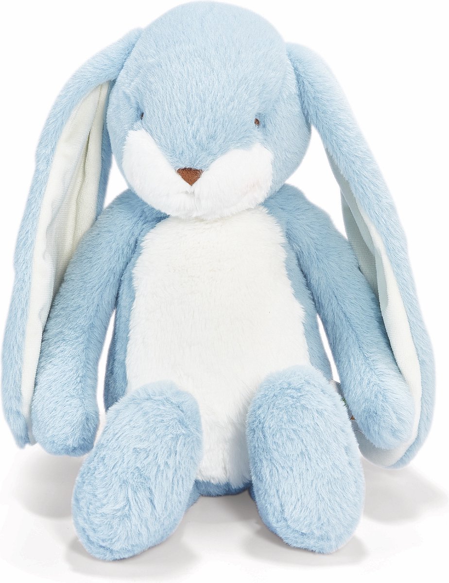 Bunnies by the Bay Floppy Knabberkaninchen – Stofftier – Kuscheltier für Kinder – gestickte Details – 44 cm – blau