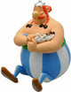 Plastoy Asterix Obelix Spardose – Obelix mit Idefix und Geldtaschen – 22 cm